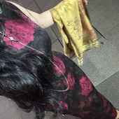 画报夫人高级重工手工真丝香云纱26姆米红云纱旗袍 花神