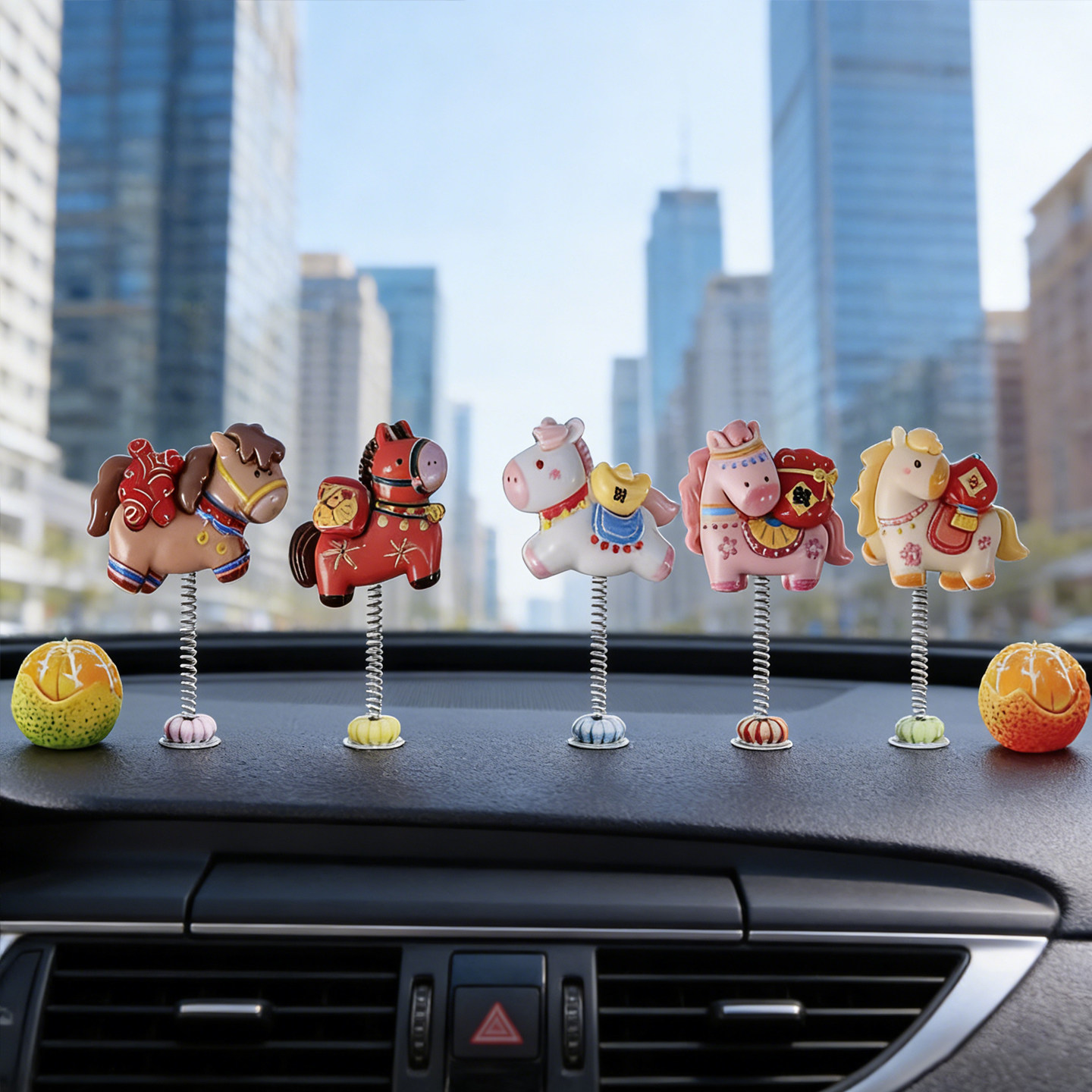 2026新款马年可爱车载摆件摇摆卡通吉祥物汽车内中控台祝福装饰品,汽车用品/电子/清洗/改装,摆件,淘宝优惠券,粉丝福利购,淘宝优惠卷