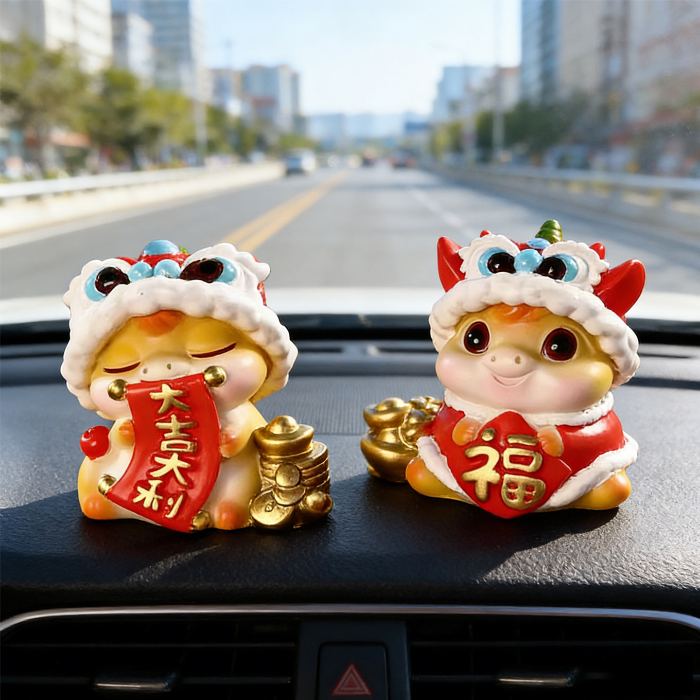 马年吉祥物国潮马卡通公仔车载摆件新年生肖年会礼品办公室装饰品,汽车用品/电子/清洗/改装,摆件,淘宝优惠券,粉丝福利购,淘宝优惠卷