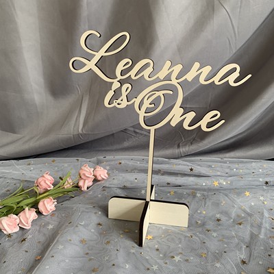 木质topper定制婚庆礼蛋糕插牌