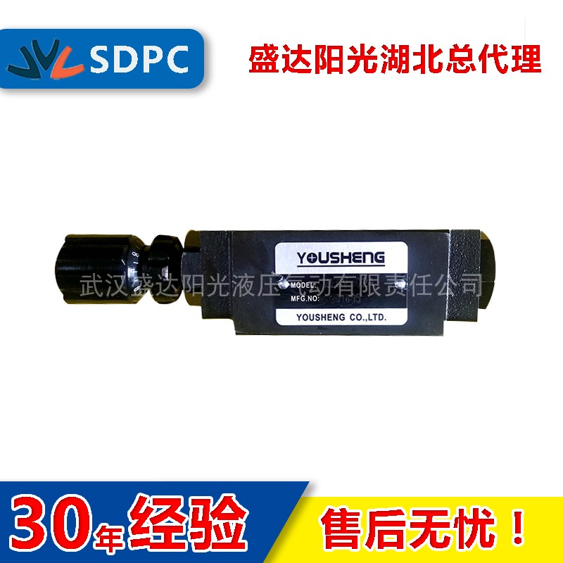 YOUSHENG台湾广东MTCV-02A MTCV-02B叠加式单向节流阀流量控制阀