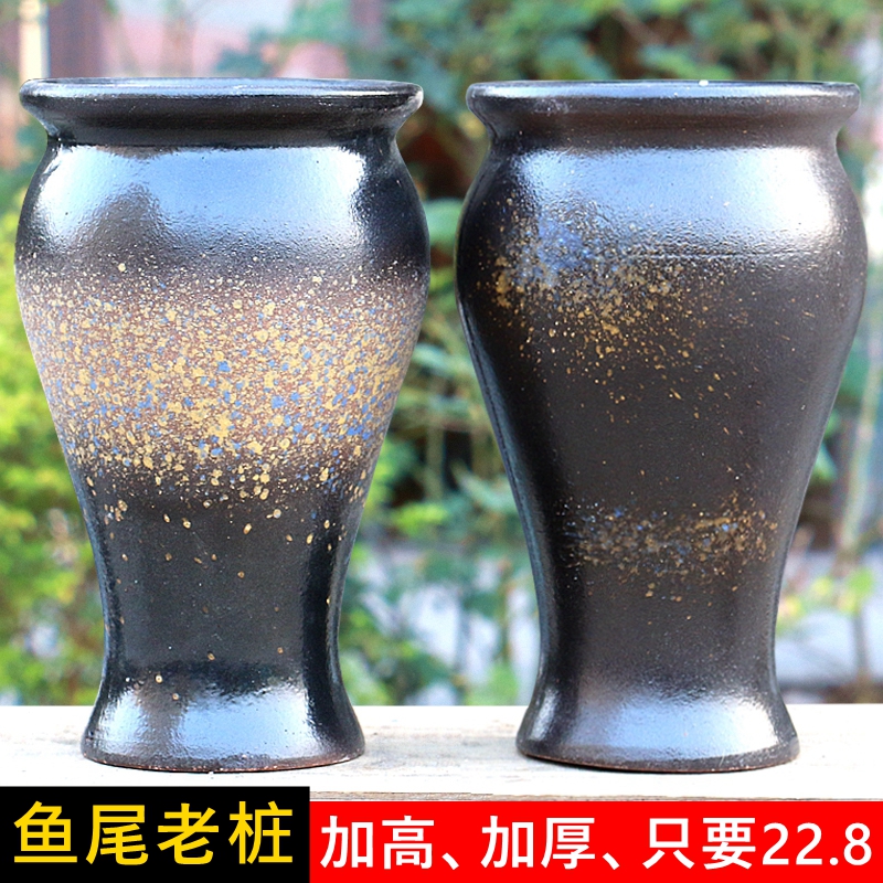 宝莲灯多肉花盆粗陶绿植简约