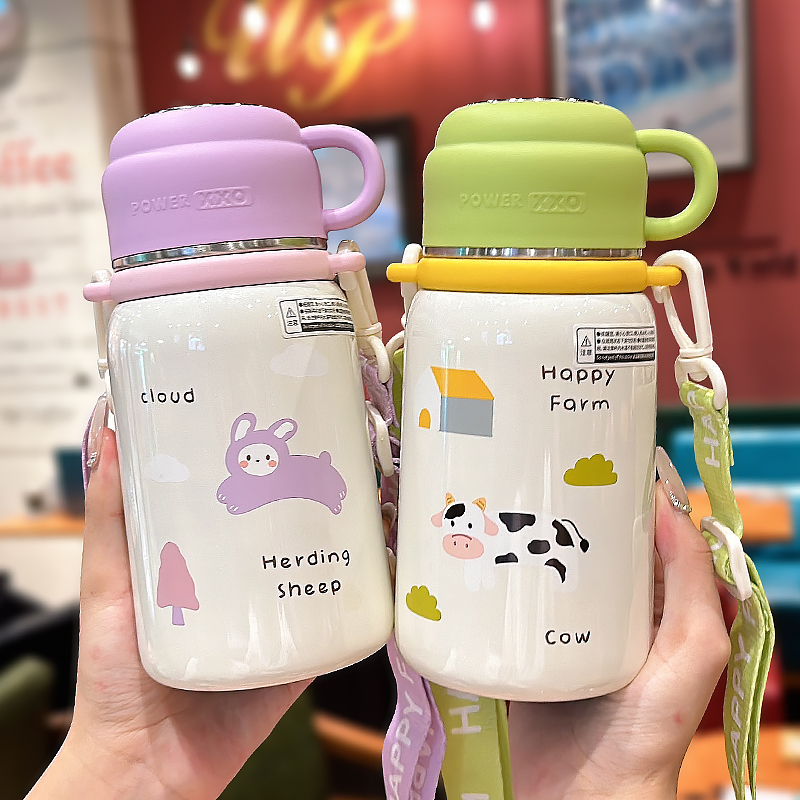 保温杯带盖男女生茶水分离水杯