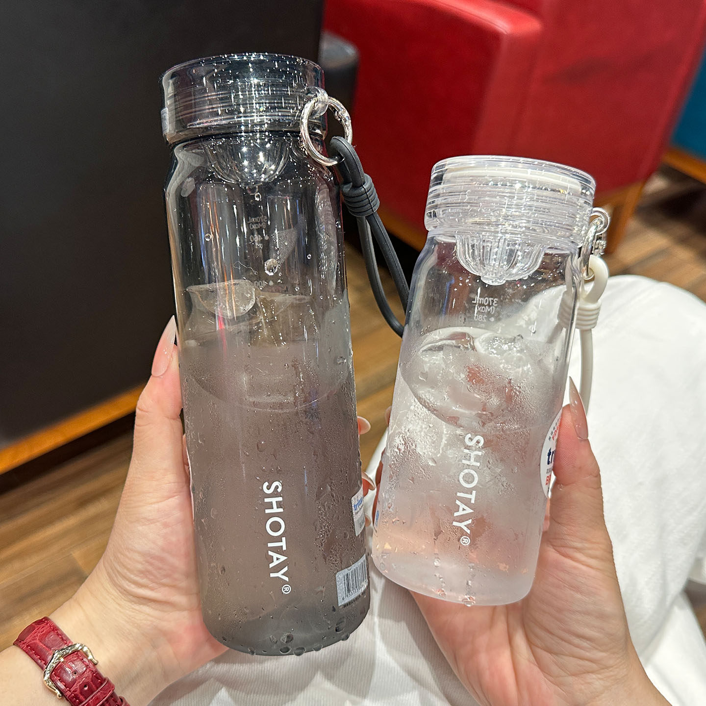 Tritan水杯女生简约泡茶杯新款学生直饮杯男士户外运动水杯子便携