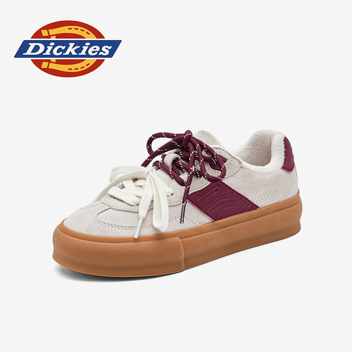 Dickies加绒厚底德训板鞋女鞋