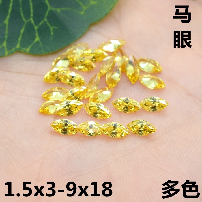 diy金黄色镶嵌树叶形碎钻裸石