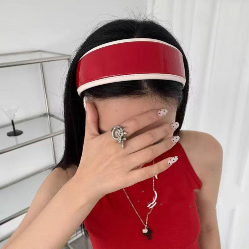 玛诗杜皮质发箍女发饰加宽式高级气质复古压发头饰简约发箍0054