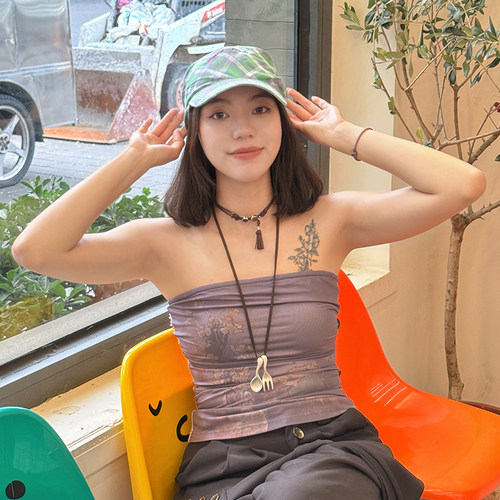 玛诗杜MUSTKOO个性复古格子大头围绑带棒球帽男女情侣款MH-7013