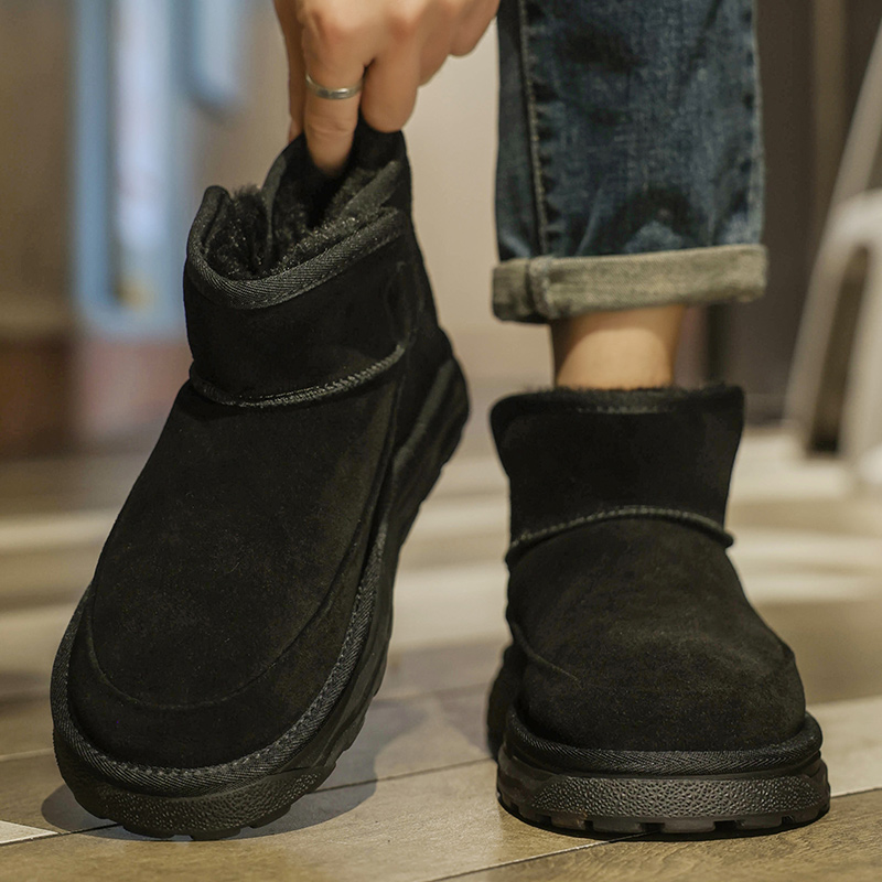 皮毛一体雪地靴男冬季东北加绒加厚45男士46特大码47保暖48棉鞋49