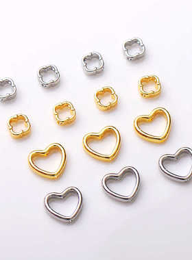 多规格CCB镂空大孔珠电镀珠子DIY串珠手链耳环隔珠工艺品饰品配件