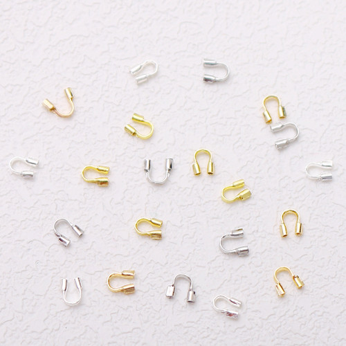 U型马蹄扣DIY收尾护线扣铜镀