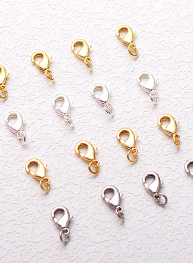 14K18K包金珠DIY配件龙虾扣弹簧扣手链项链保色连接扣