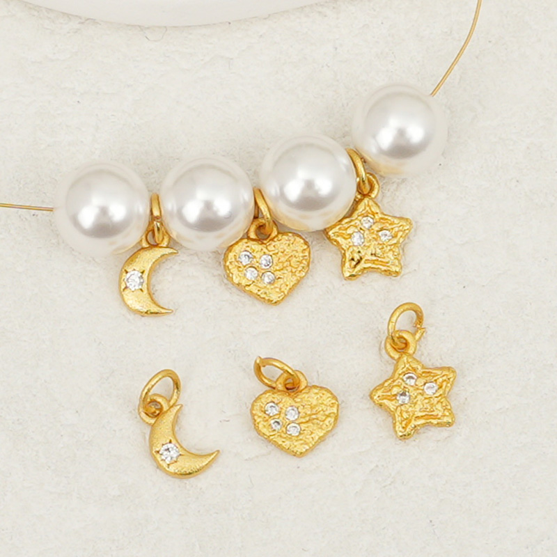 紫蝶饰品铜镀古法金高保色吊坠