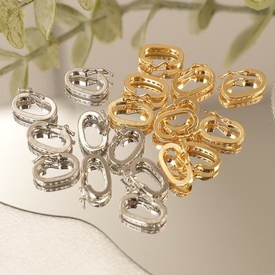 铜镀保色万能卡扣18k包金