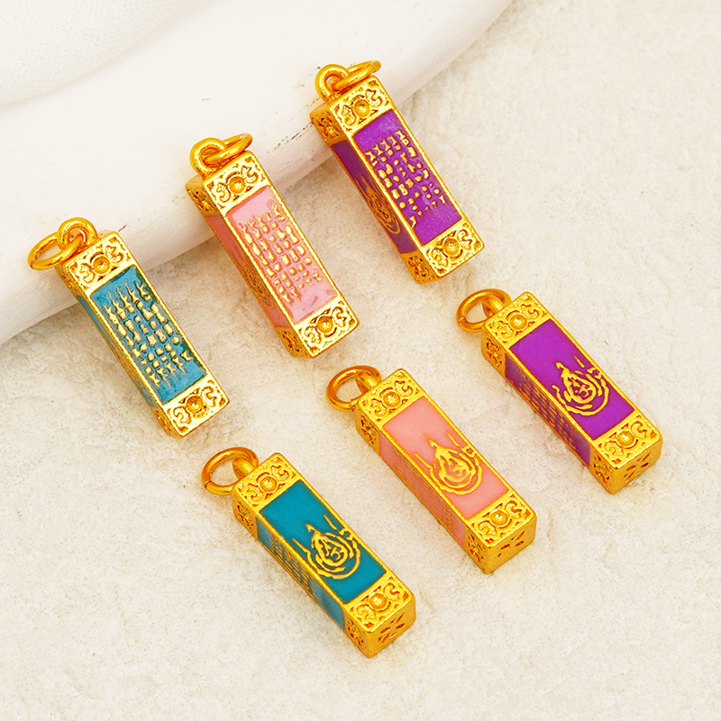 烧蓝彩色五条经娜娜吊牌隔珠