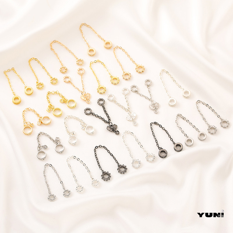 强保色18K包金圈圈跑环安全链条