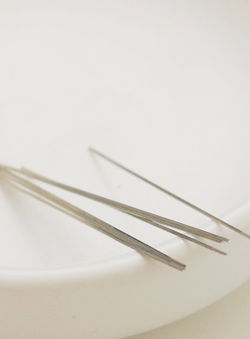 进口钢丝麻花针串珠针开口钢针极细专用串珠 工具DIY穿珠子穿引线