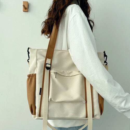 橙其美防泼水大容量书包慵懒风