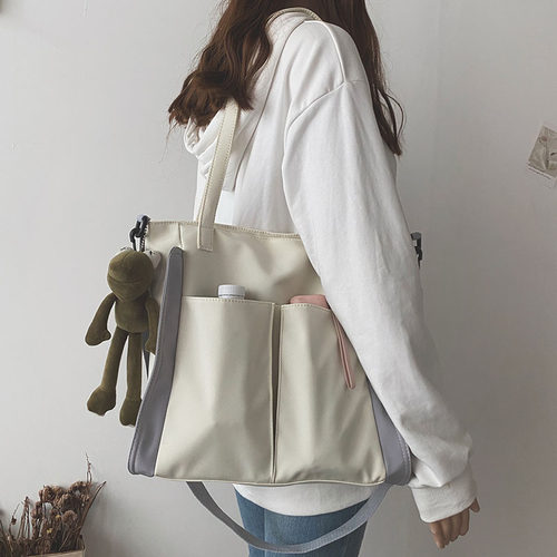 通勤大容量包包女斜跨大学生上课