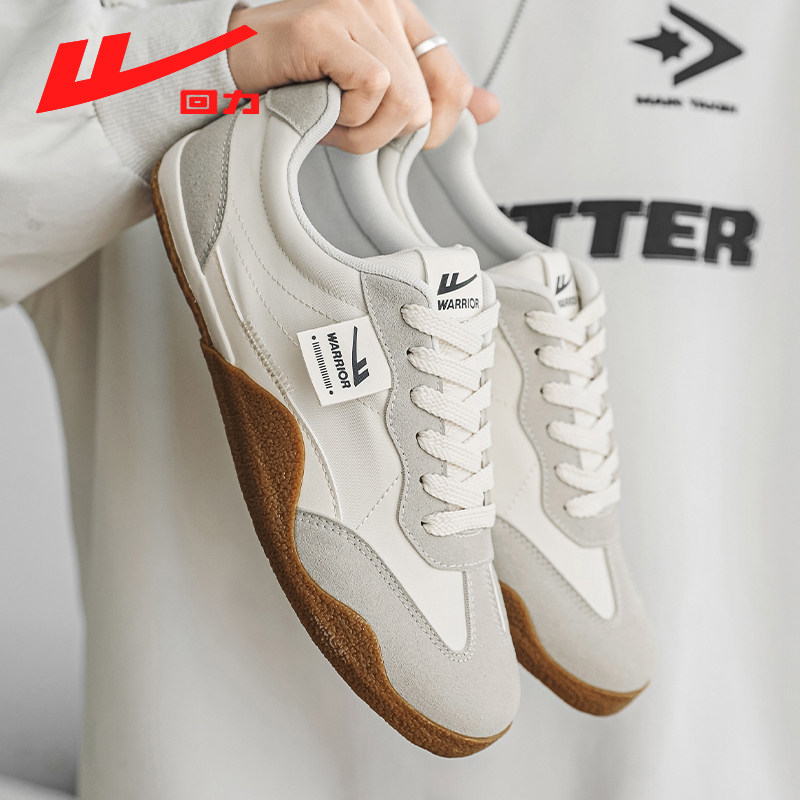 回力男鞋板鞋潮流百搭休闲轻便皮面帆布鞋春季2026新款户外小白鞋
