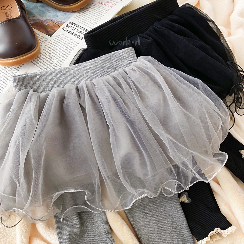 2024女宝秋冬装洋气裙裤女秋季假两件打底裤幼儿冬款加绒裤子潮流