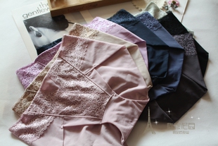 高端外贸 纯棉裆性感网纱无痕透气蕾丝收腹提臀C65 出口日单女内裤