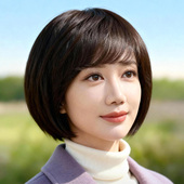 全真发妈妈显小隐形假发女全头套真人发短发方圆脸波波头自然减龄