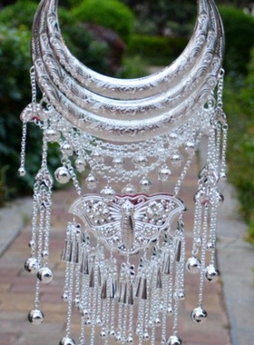 民族风特色少数民族彝族景颇族苗族项圈银饰高档项链舞蹈演出配饰