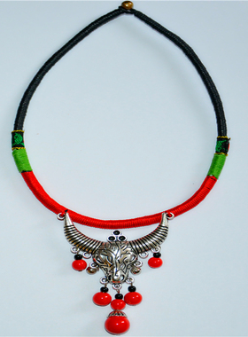 云南民族风复古配饰挂件项圈吊坠