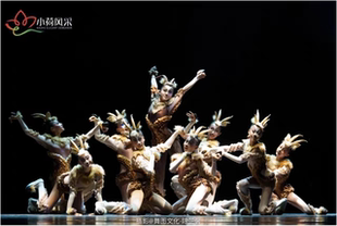 十二届小荷风采斑羚飞渡演出服儿童藏羚羊舞蹈森林精羚动物表演服