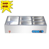 2021商用快餐保温台加热控温l不锈钢y汤池台式 保温售饭台食堂现货