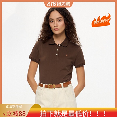 商场同款夏季哈家女短袖POLO衫