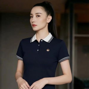 哈家女装短袖POLO衫通勤休闲