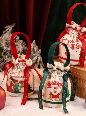 2026s新款圣诞节装饰品平安夜苹果礼物袋chritmas平安果包装盒