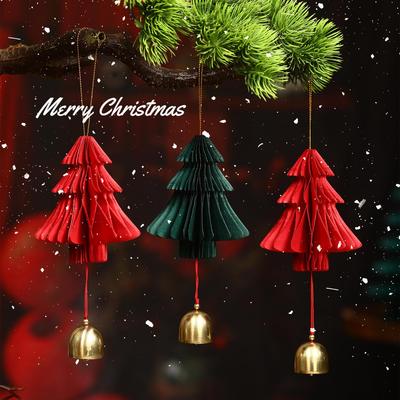 圣诞节挂件装饰r品christmas decoation铃铛挂饰门挂场景氛围布置