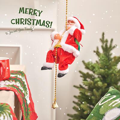 圣老人爬绳玩具诞圣诞主题礼物幼儿园小朋友平安夜礼品降落伞爬梯