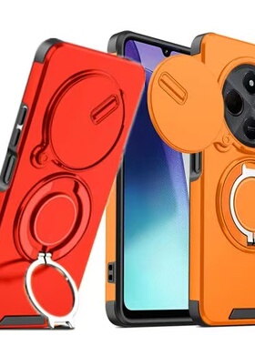 适用红米14R手机壳RedmiNote14Pro+磁吸无线充指环支架小米PoCoC75防摔保护套A4全包推拉窗镜头男女保护壳