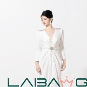 莱邦美杰高端礼服主持人演出重工显瘦长袖