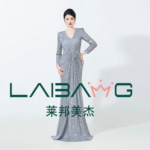 莱邦美杰高端主持礼服长袖重工