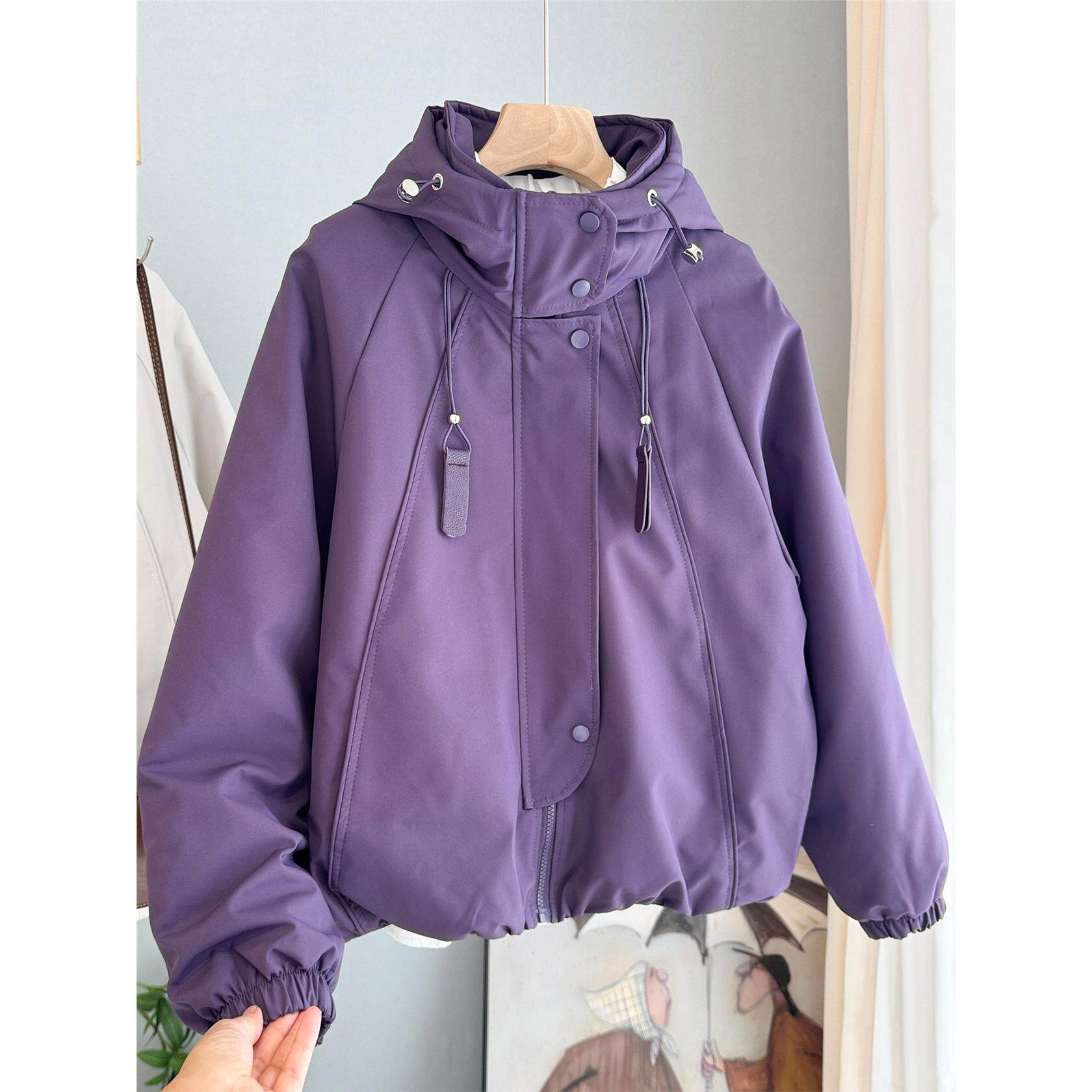 加棉冲锋衣外套女2025秋冬新款韩版宽松显瘦上衣小个子休闲夹克潮