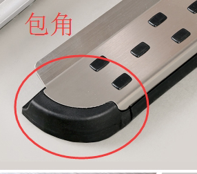 大众途观塑料头黑色包边侧踏板