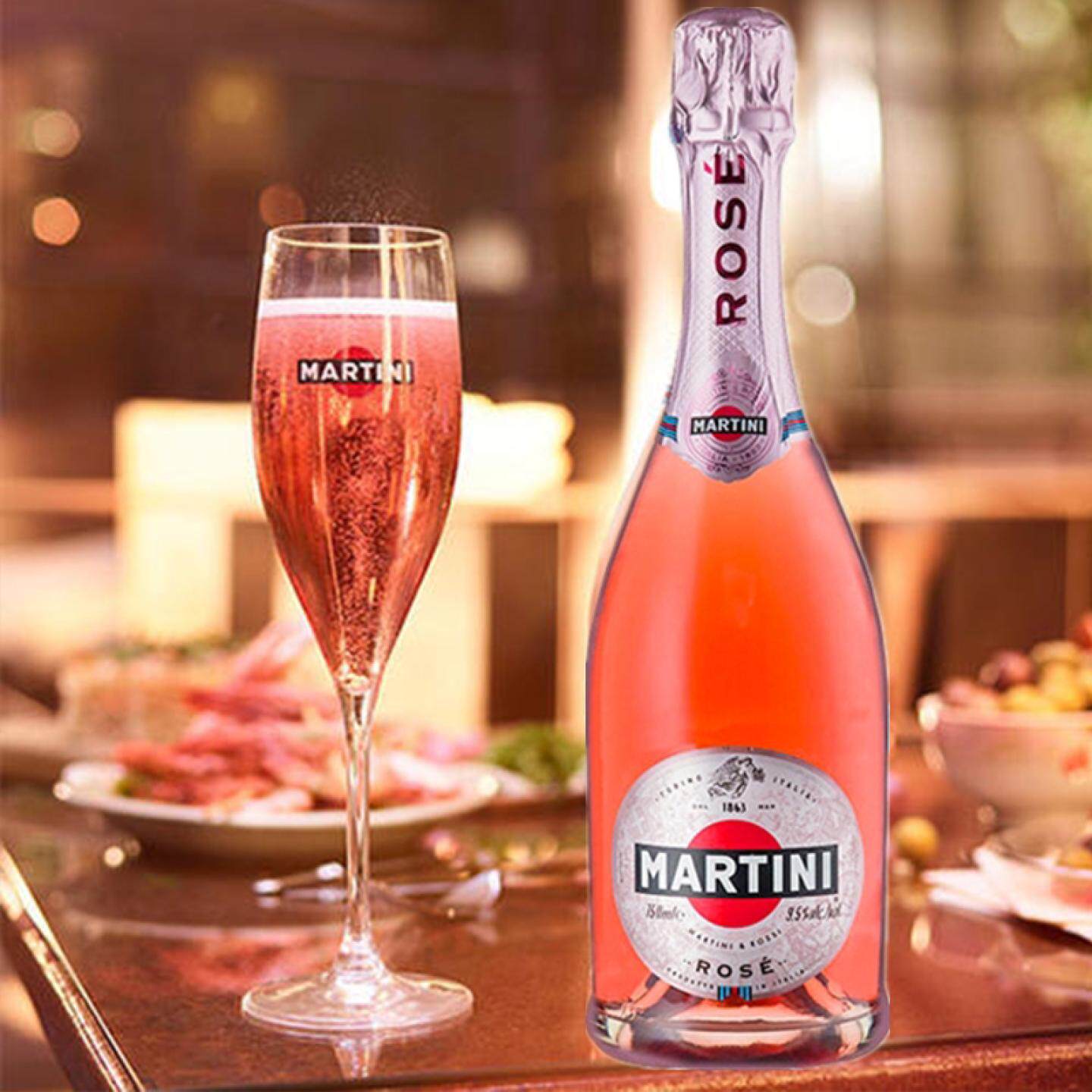 马天尼粉红起泡酒甜气泡葡萄酒 MARTINI ROSE750ml意大利瓶装洋酒