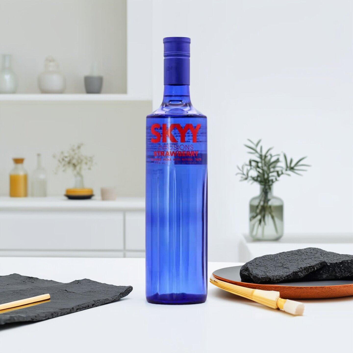 蓝天草莓伏特加原味深蓝SKYY vodka鸡尾酒调酒基酒进口洋酒750ml