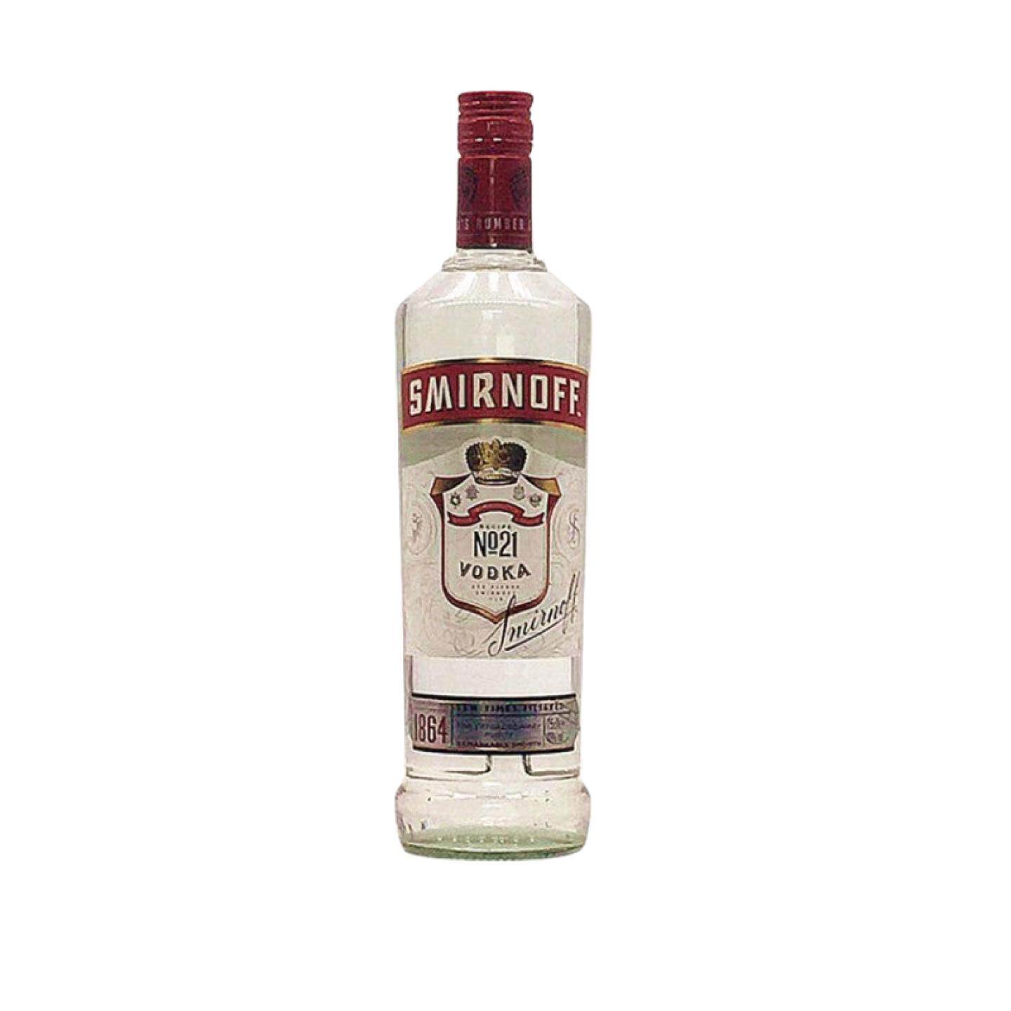 斯米诺伏特加 SMIRNOFF700ml皇冠红牌原味鸡尾酒瓶装英国进口洋酒