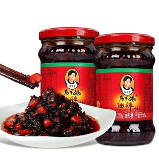 菜拌饭拌面下饭辣椒酱 老干妈油辣椒210g贵州风味特产瓶装 多瓶