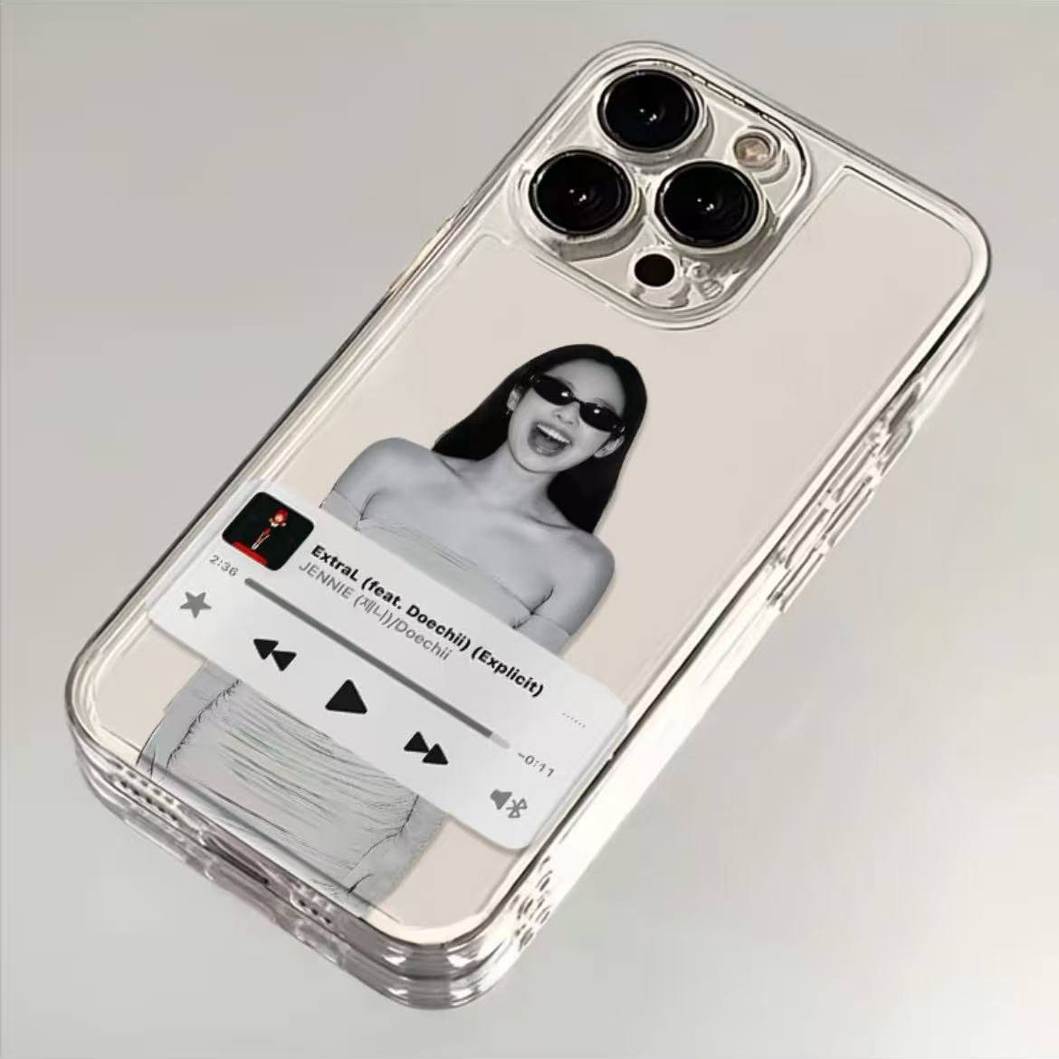 墨镜JENNIE适用苹果16promax手机壳iPhone15个性13/14高级感12同款11透明xs/xr华为p70荣耀vivo小米红米OPPO