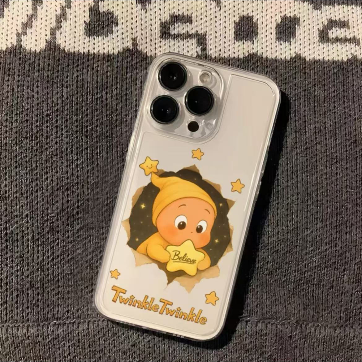 可爱星星人适用iPhone16手机壳15苹果14promax透明13周边11/12卡通xr全包xs华为p70荣耀90vivo小米红米OPPO