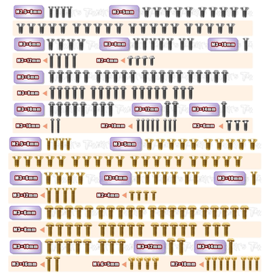T-Work's AE TC8 Graphite-Spec钛合金全车螺丝钢制12.9级UFO头