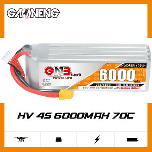 GNB高能6000mAh 4S 15.2V 70C HV遥控玩具车 直升机锂电池RC模型