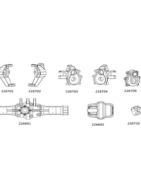 CROSSRC EMOX 大犀牛  226601 CS-97401082 前桥壳组件